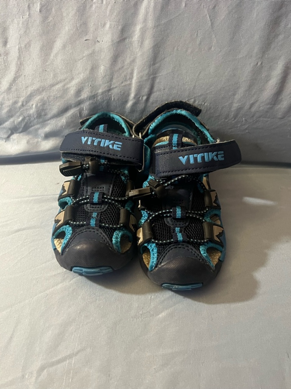 Kids' Navy and Gray Sandals